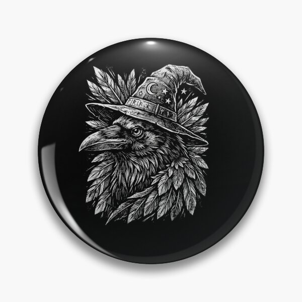 Item preview, Halloween Raven Witch Hat Gothic Dark Art designed and sold by SOUFIANE1991.
