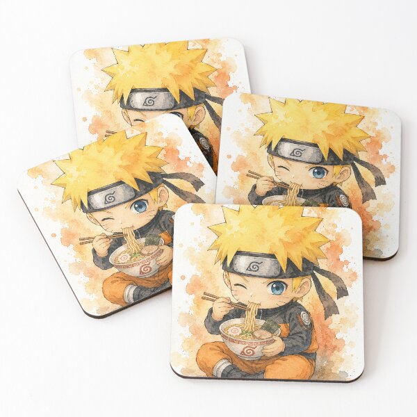 Aperçu de l'œuvre Personnage chibi mignon d'anime à l'aquarelle – Cadeau artistique kawaii d'anime japonais créée et vendue par shopthehappycart.