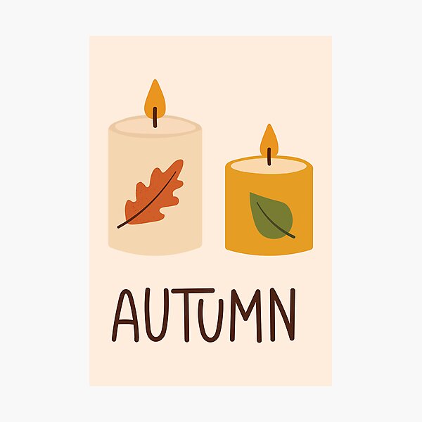 Artikelvorschau, Gemütliche, herbstlich beleuchtete Kerzen entworfen und verkauft von BetweenForms.