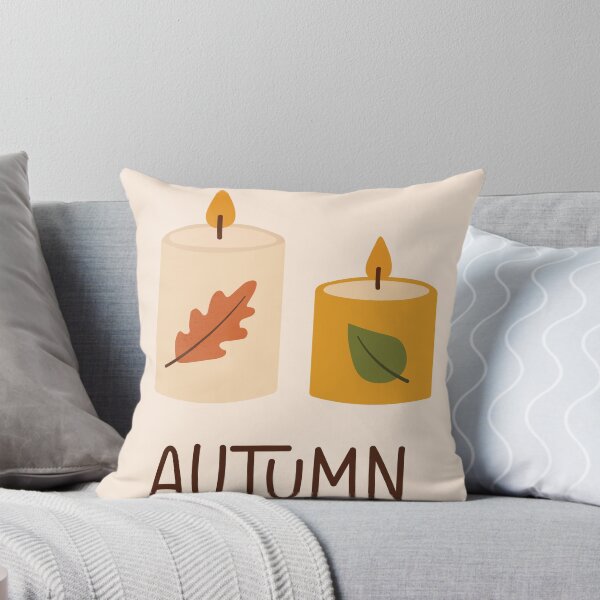 Item preview, Cozy Autumn Leaf Lit Candles  designed and sold by BetweenForms.