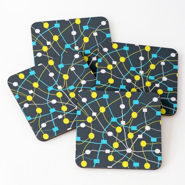 Item preview, Colourful Network Pattern designed and sold by Elaine M Hayward .