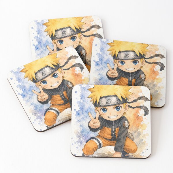 Item preview, Cute Anime Chibi Watercolor Character – Kawaii Japanese Anime Art Gift designed and sold by shopthehappycart.