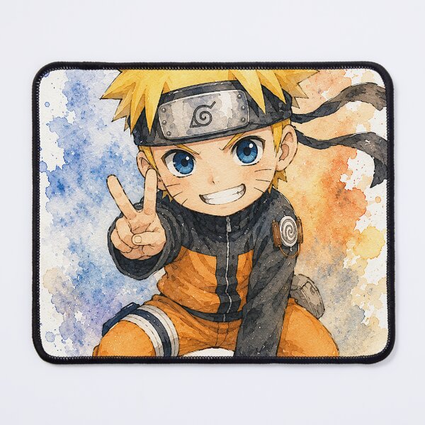 Item preview, Cute Anime Chibi Watercolor Character – Kawaii Japanese Anime Art Gift designed and sold by shopthehappycart.