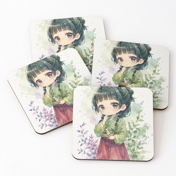 Item preview, Cute Anime Chibi Watercolor Character – Kawaii Japanese Anime Art Gift designed and sold by shopthehappycart.