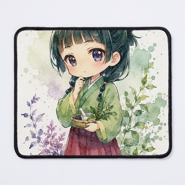 Item preview, Cute Anime Chibi Watercolor Character – Kawaii Japanese Anime Art Gift designed and sold by shopthehappycart.