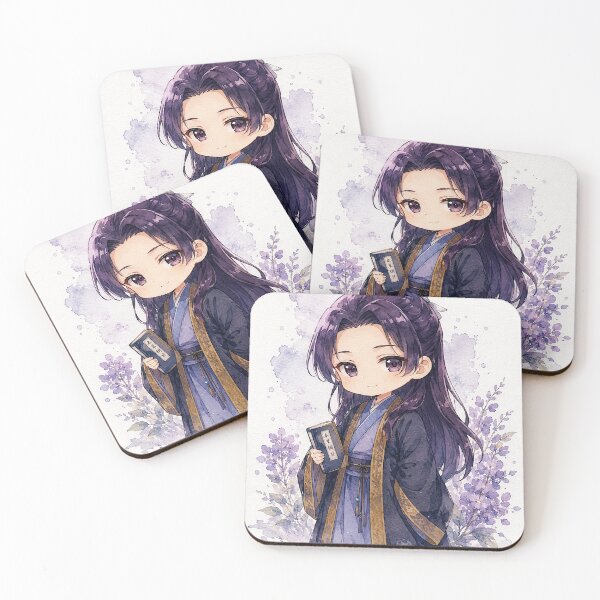 Item preview, Cute Anime Chibi Watercolor Character – Kawaii Japanese Anime Art Gift designed and sold by shopthehappycart.