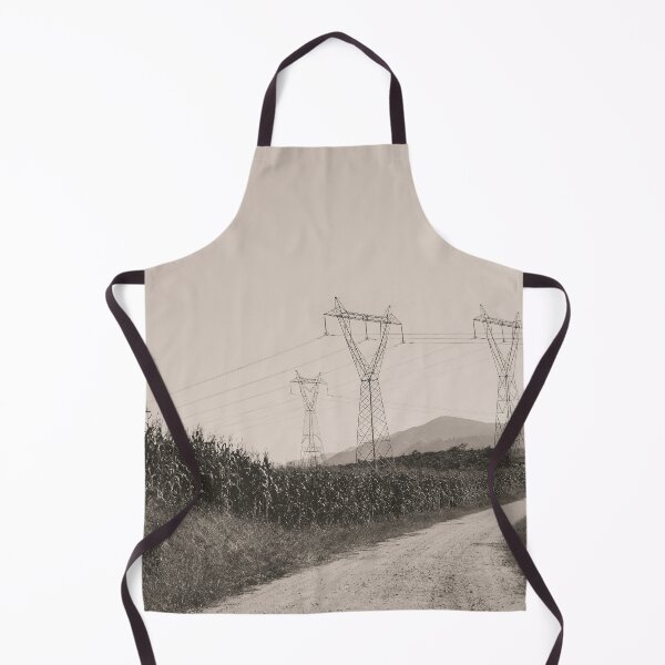 Item preview, Sepia Path of Power Lines designed and sold by anafrancisconi.