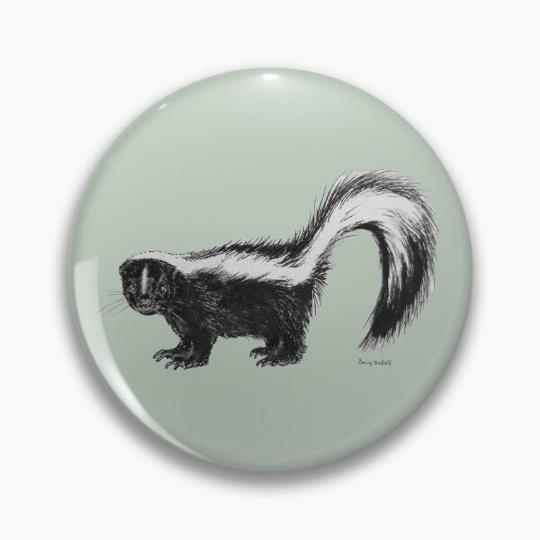 Item preview, Skunk drawing designed and sold by Emily Bickell.