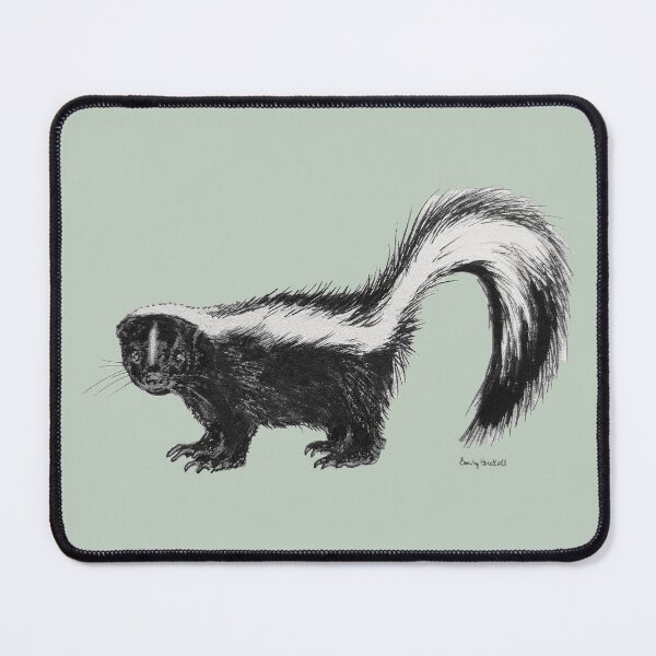 Item preview, Skunk drawing designed and sold by Emily Bickell.