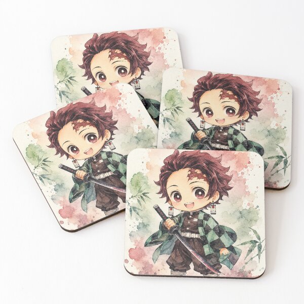 Item preview, Cute Anime Chibi Watercolor Character – Kawaii Japanese Anime Art Gift designed and sold by shopthehappycart.