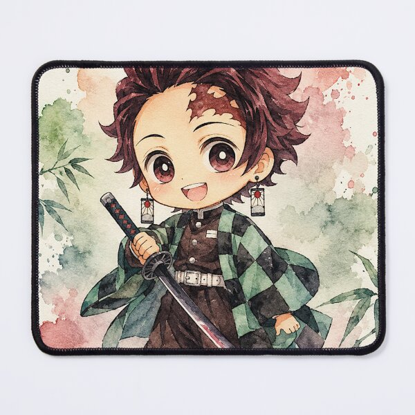 Item preview, Cute Anime Chibi Watercolor Character – Kawaii Japanese Anime Art Gift designed and sold by shopthehappycart.