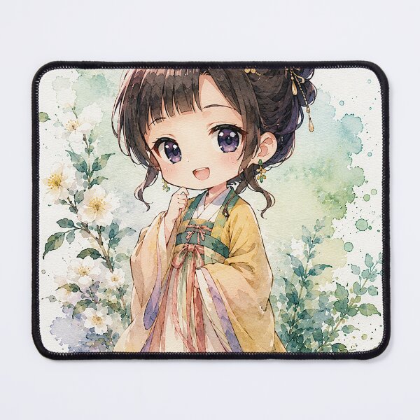 Item preview, Cute Anime Chibi Watercolor Character – Kawaii Japanese Anime Art Gift designed and sold by shopthehappycart.