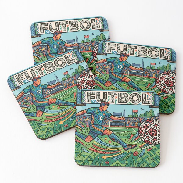 Item preview, Life Retro Soccer Futbol Pattern El Juego Bonito designed and sold by ART ATTACK ZONE.