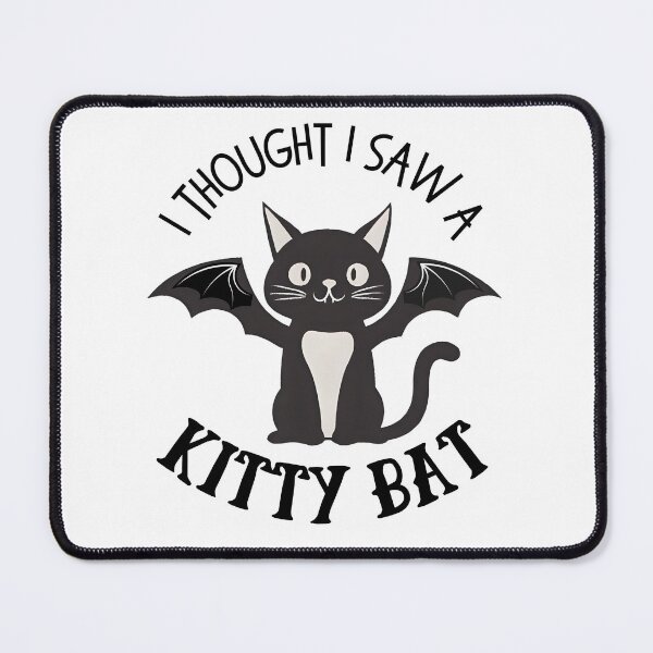 Item preview, Cute and Funny Cat Bat Pun - I Thought I Saw A Kitty Bat designed and sold by SunandShade.