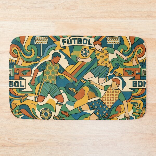Item preview, Colors Retro Soccer Futbol Pattern El Juego Bonito designed and sold by ART ATTACK ZONE.