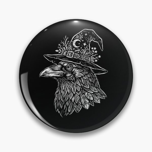 Item preview, Halloween Raven Witch Hat Gothic Dark Art designed and sold by SOUFIANE1991.