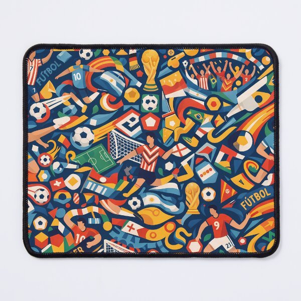 Item preview, World Retro Soccer Futbol Pattern El Juego Bonito designed and sold by ART ATTACK ZONE.