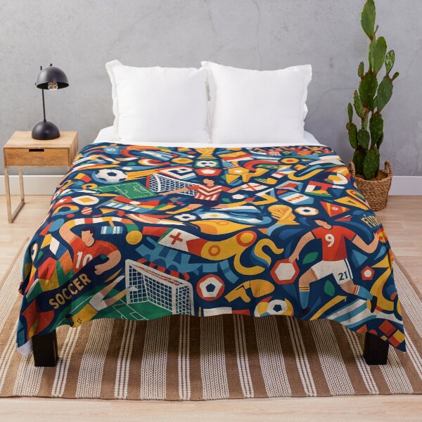 Item preview, World Retro Soccer Futbol Pattern El Juego Bonito designed and sold by ART ATTACK ZONE.