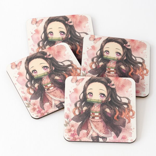 Item preview, Cute Anime Chibi Watercolor Character – Kawaii Japanese Anime Art Gift designed and sold by shopthehappycart.