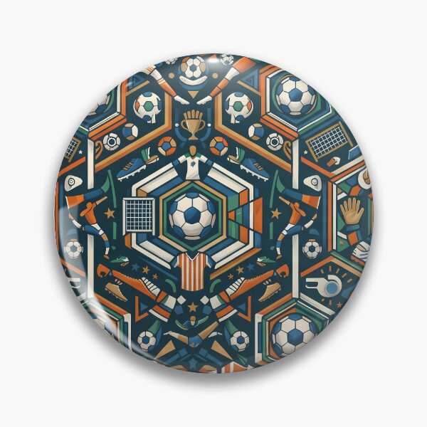 Item preview, Ball Retro Soccer Futbol Pattern El Juego Bonito designed and sold by ART ATTACK ZONE.