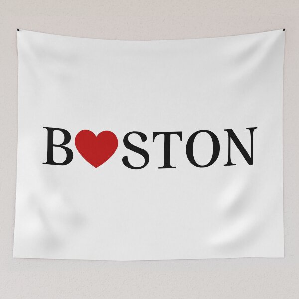 Item preview, Boston Love Heart Minimalist City Typography designed and sold by FemmePod.