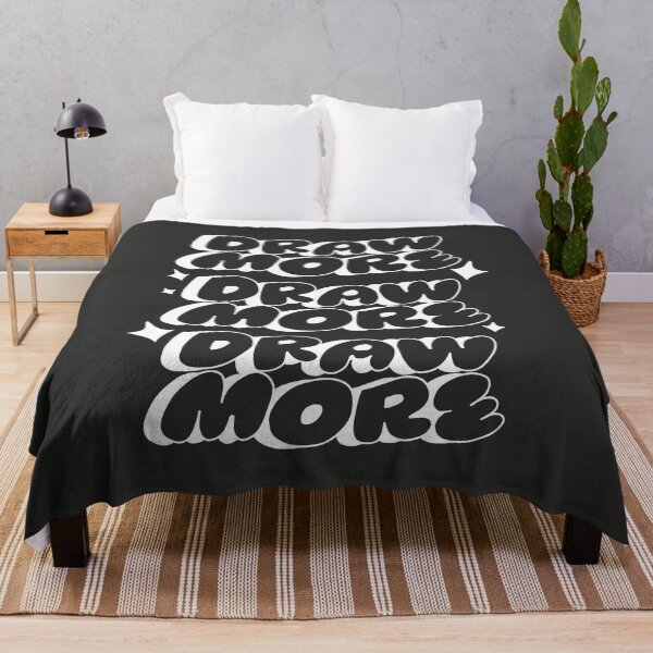 Item preview, Draw More, Draw More, Draw More (Black & White) designed and sold by yellowflowerhut.