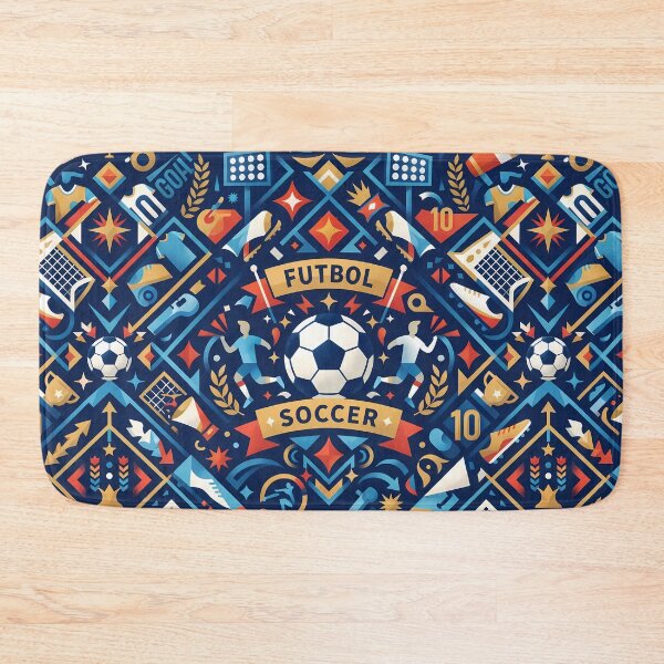 Item preview, 1 Retro Soccer Futbol Pattern El Juego Bonito designed and sold by ART ATTACK ZONE.