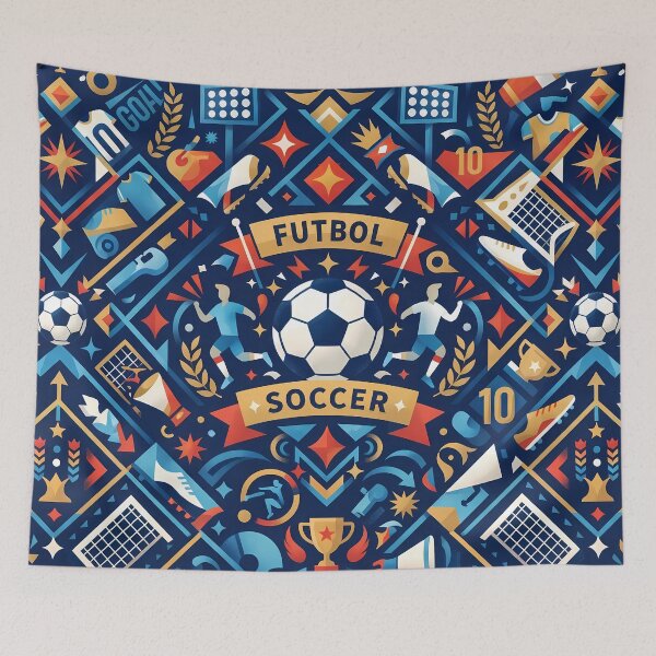 Item preview, 1 Patrón De Fútbol Retro El Juego Bonito designed and sold by ART ATTACK ZONE.