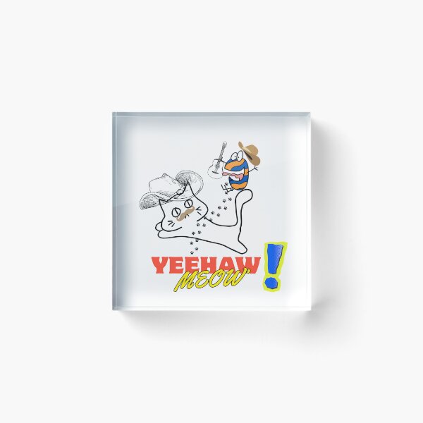 Item preview, Yeehaw Meow Funny Cowboy Cat Country Music Art designed and sold by NourArtCorner.