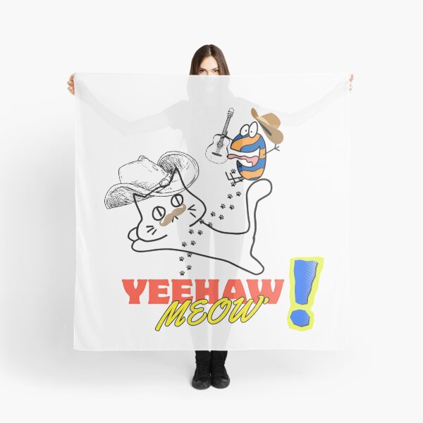 Item preview, Yeehaw Meow Funny Cowboy Cat Country Music Art designed and sold by NourArtCorner.