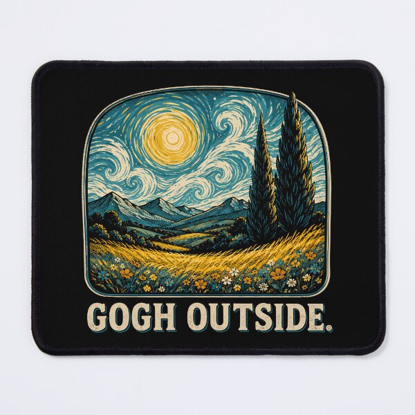 Item preview, Gogh Outside Can Gogh Art Funny Outdoors Humor designed and sold by gordonbwyashop.