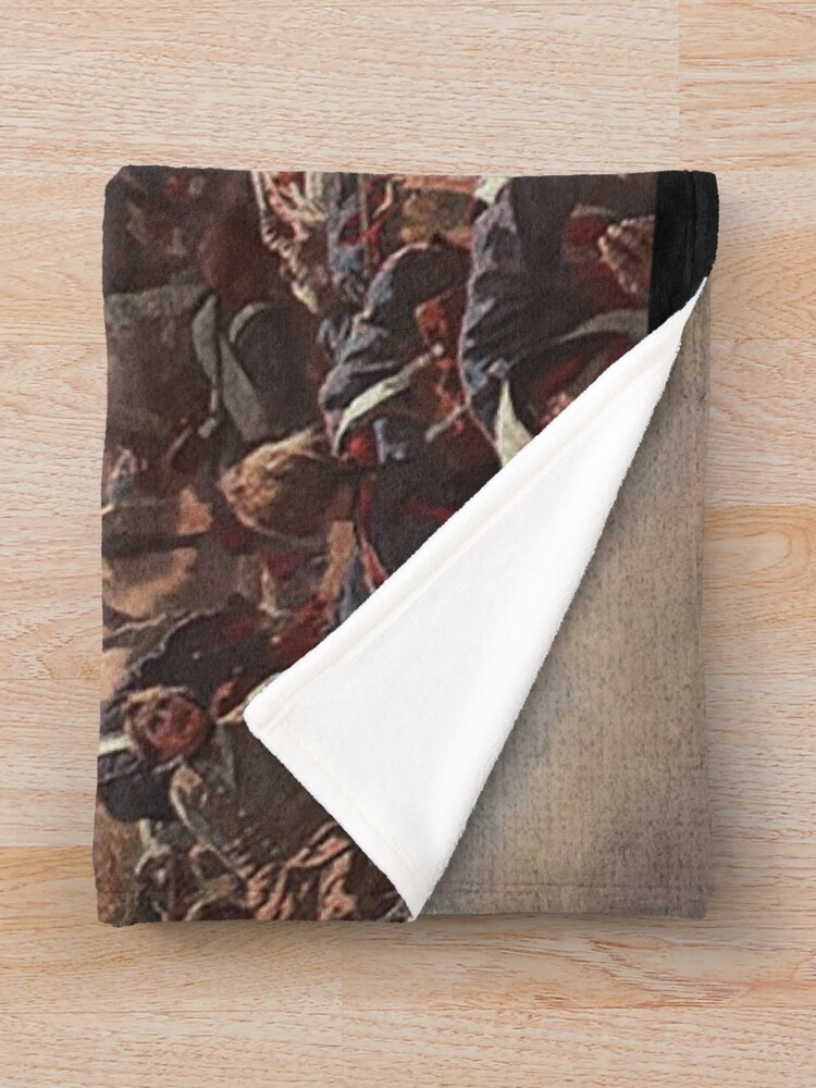Alternate view of Frederick the Great Leads at Battle of Zorndorf Throw Blanket