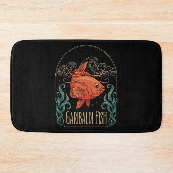 Item preview, Garibaldi Fish Kelp Forest Ocean Fishhead California designed and sold by Redgiant87x.