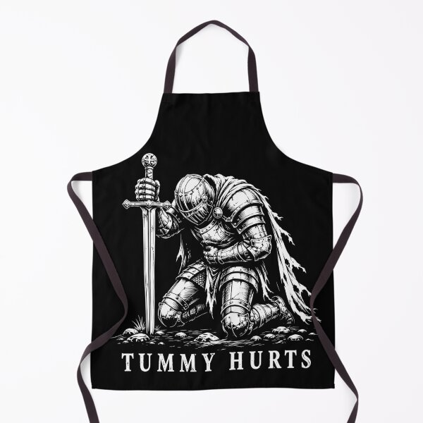 Item preview, Tummy Hurts Funny Medieval Knight Meme designed and sold by gordonbwyashop.