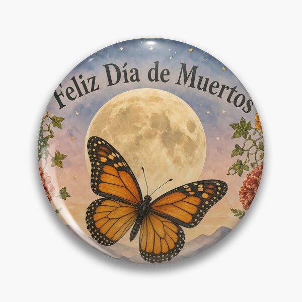 Item preview, Feliz Dia de Muertos Monarch Marigold Art designed and sold by ArizonaWitches.