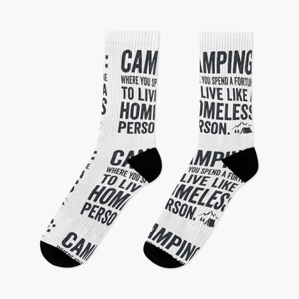 Item preview, Camping Humor – Spend a Fortune to Live Like a Homeless Person designed and sold by GabeMountainArt.