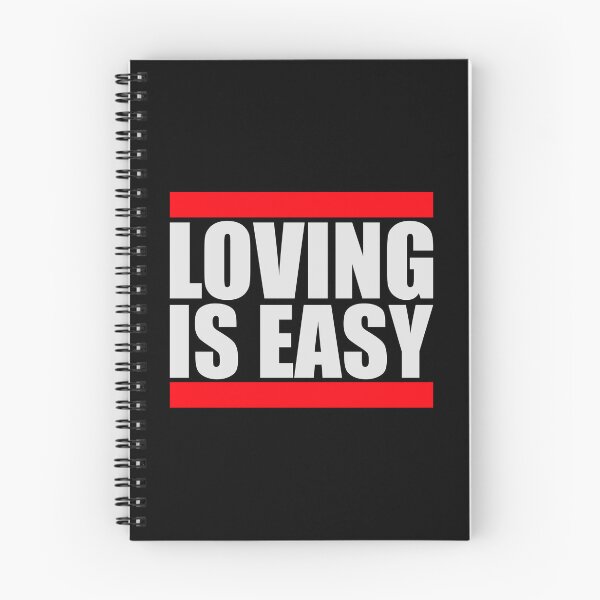 Item preview, Loving Is Easy Romantic Love Positivity Quote Logo designed and sold by shirt-o-mat.