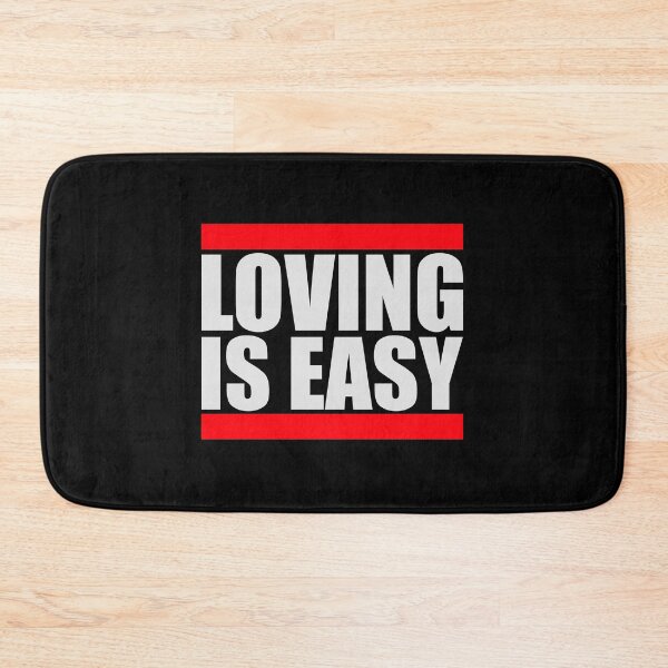 Item preview, Loving Is Easy Romantic Love Positivity Quote Logo designed and sold by shirt-o-mat.