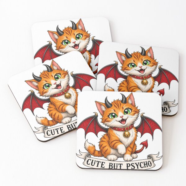 Item preview, Cat: Cute but Psycho designed and sold by Serenelyart.