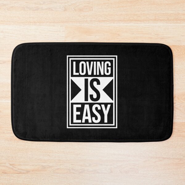 Item preview, Loving Is Easy Romantic Love Positivity Quote Logo designed and sold by shirt-o-mat.