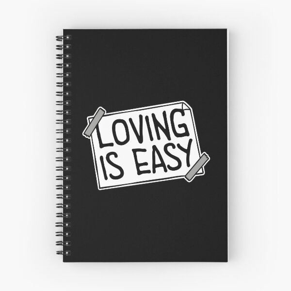 Item preview, Loving Is Easy Romantic Love Positivity Quote Logo designed and sold by shirt-o-mat.