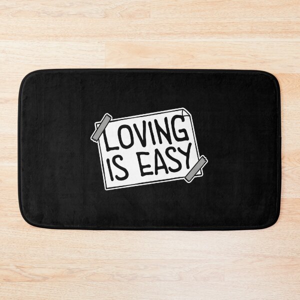 Item preview, Loving Is Easy Romantic Love Positivity Quote Logo designed and sold by shirt-o-mat.