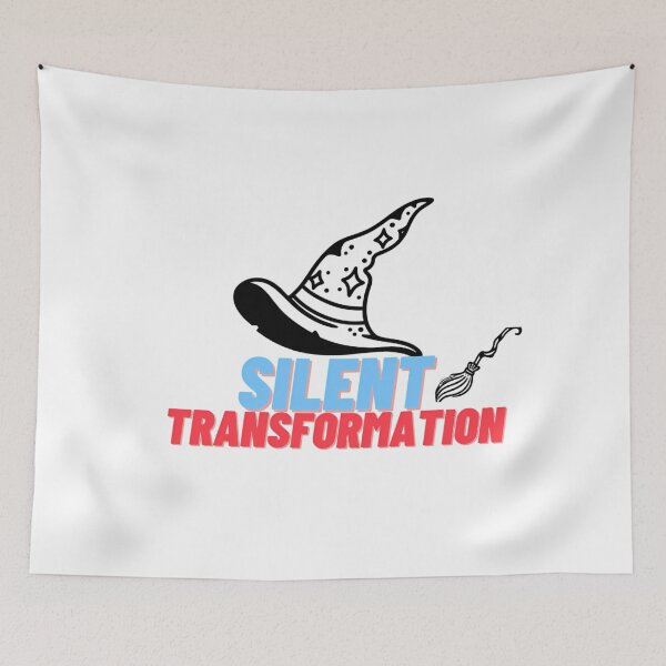 Item preview, Silent Transformation Witch Hat Magical Broomstick Art designed and sold by NourArtCorner.