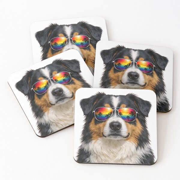 Item preview, Australian Shepherd Sunglasses Aussie Dog designed and sold by Loona97.