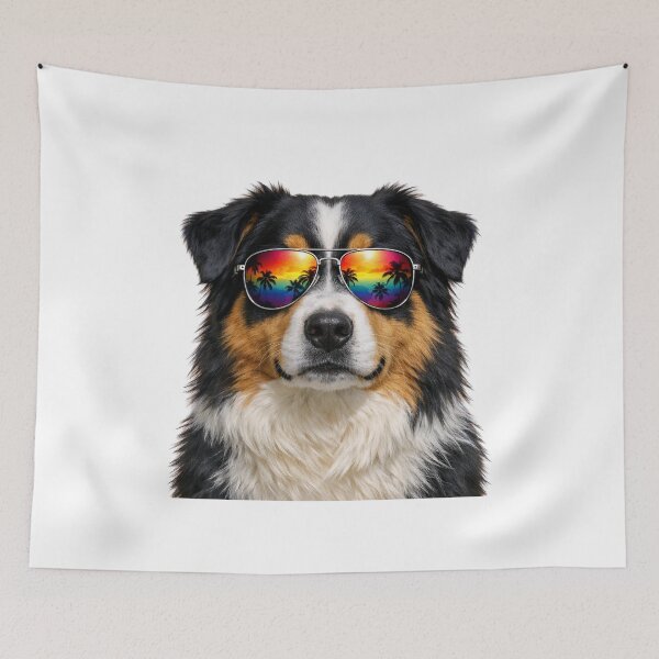 Item preview, Australian Shepherd Sunglasses Aussie Dog designed and sold by Loona97.