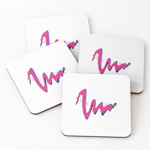 Item preview, Pink and Purple abstract snake designed and sold by beautifulprince.