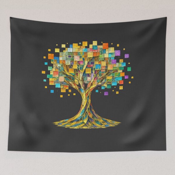Item preview, Mystic Luminous Tree of Life Minimalist Line Art designed and sold by PrintGo26.