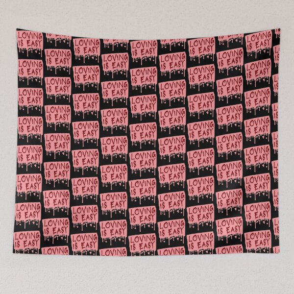 Item preview, Loving Is Easy Romantic Love Positivity Quote Logo designed and sold by shirt-o-mat.