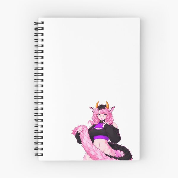 Item preview, Pink-Furred Horned Feline Character No Background designed and sold by MercyMare.