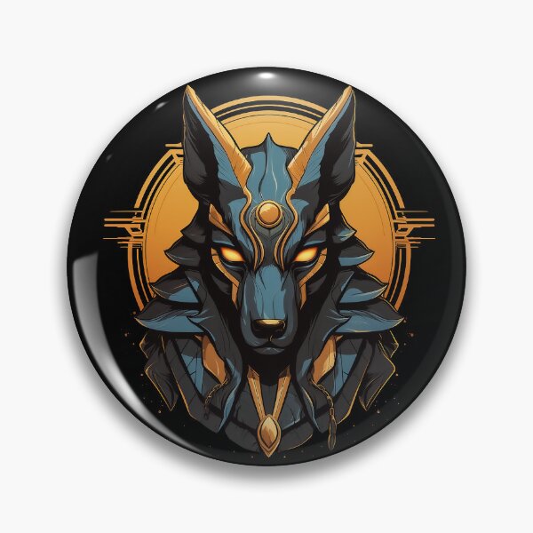 Item preview, Anubis Egyptian God of the Underworld – Dark Mythology Wolf Art designed and sold by Grapyziip.